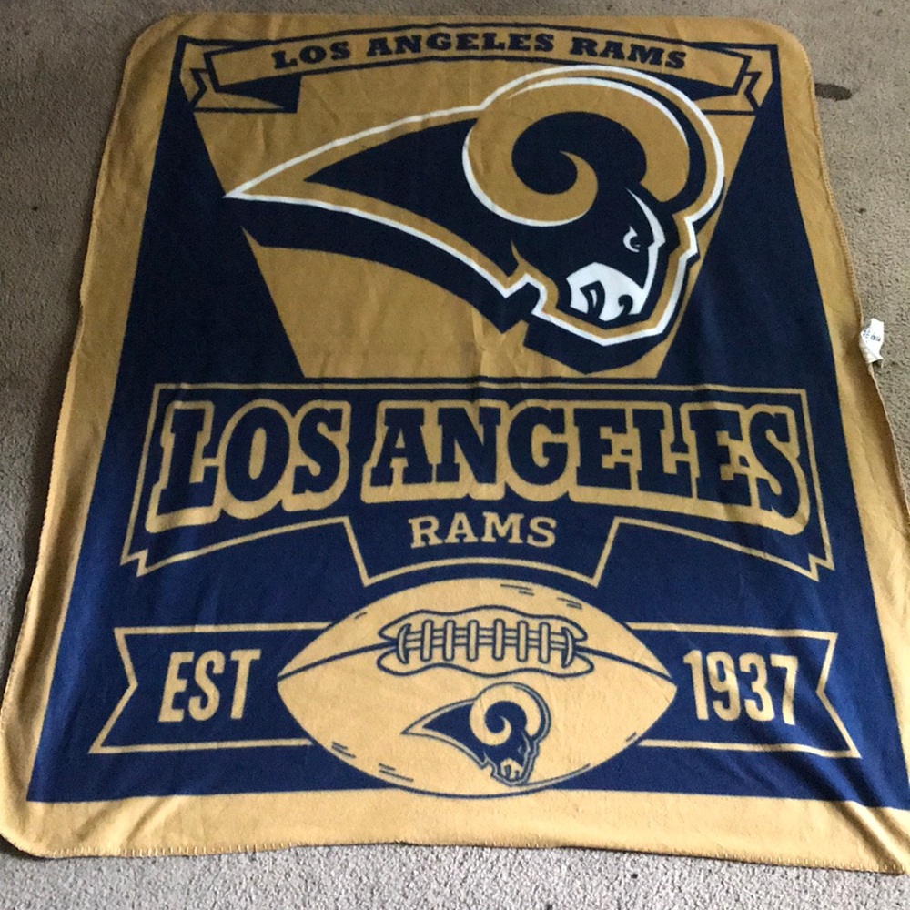Authentic LA Rams Throw Blanket